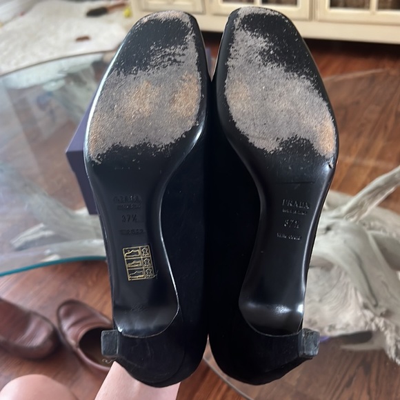 Authentic Vintage Prada black heels Vernice Nero 37.5 - Picture 6 of 7